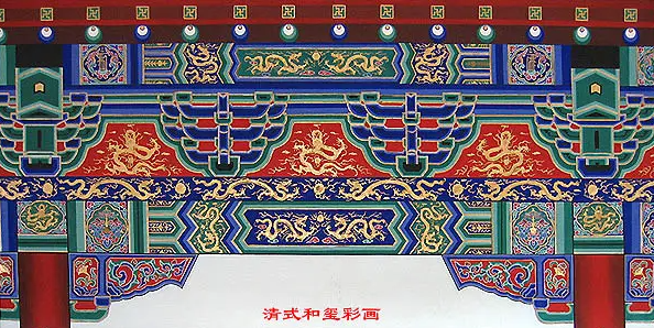 宝坻中国建筑彩画装饰图案